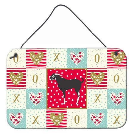 Carolines Treasures 8 x 12 in. Black Bengal Goat Love Wall or Door Hanging Prints CK5311DS812
